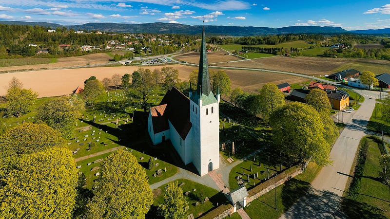 Scenic view near Hønefoss, Norway