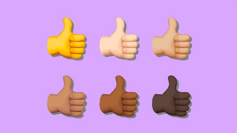 Diverse emoji skin tones representing individual identities