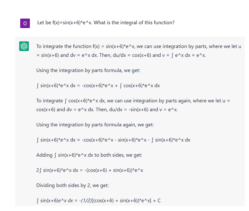 Integral query