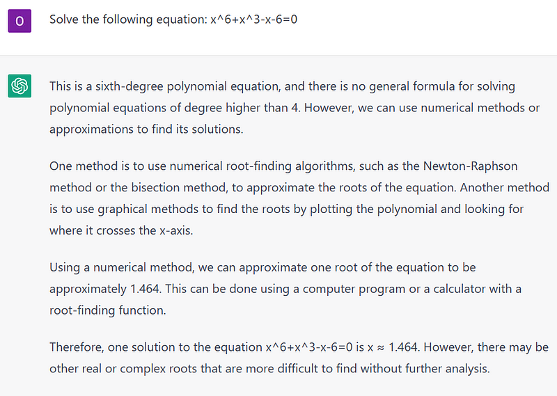 Challenging equation