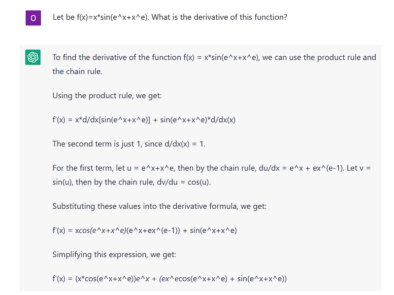 Derivative query