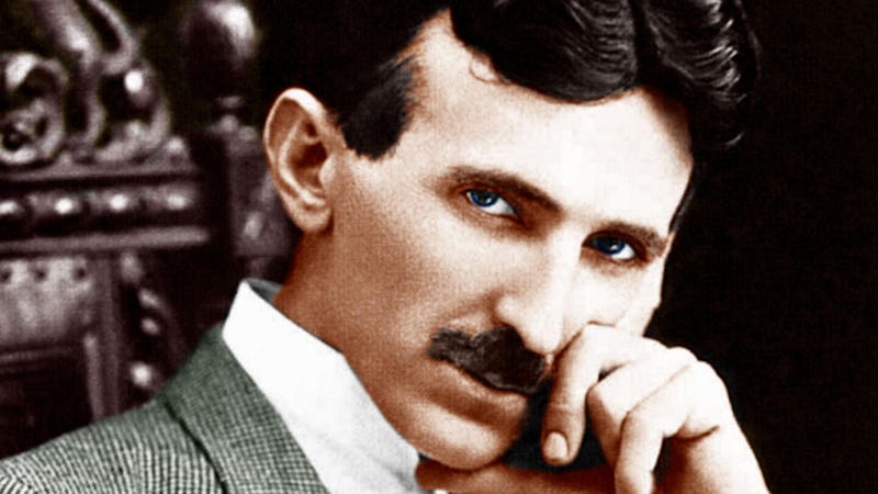 Portrait of Nikola Tesla, the innovative inventor