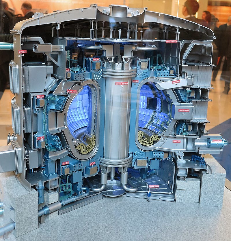 Scale model of ITER reactor