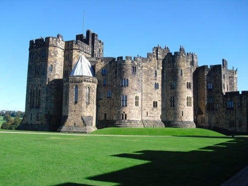 Alnwick Castle as Hogwarts