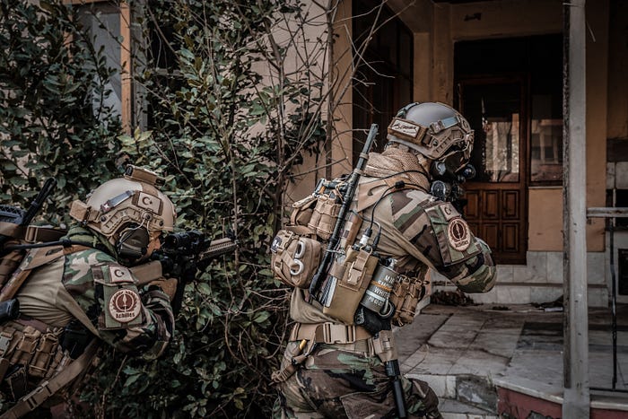 Ukrainian soldiers defending their homeland