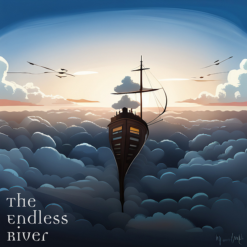 AI-generated cover art for The Endless River