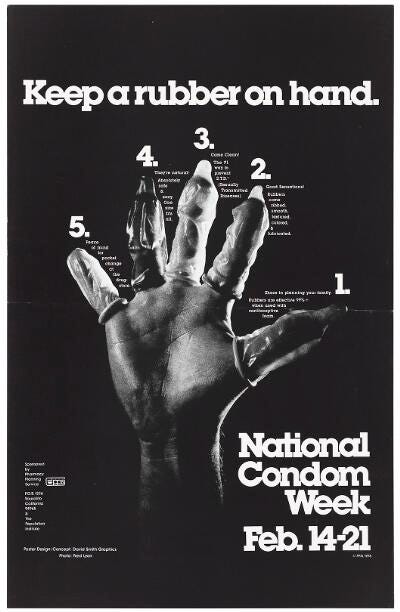 Condom advertisement