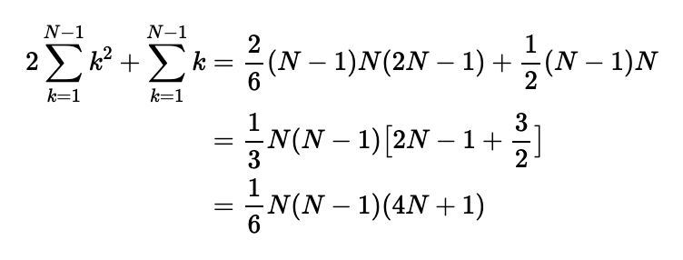 Final expression for triangle combinations