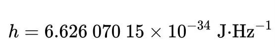 Planck constant representation