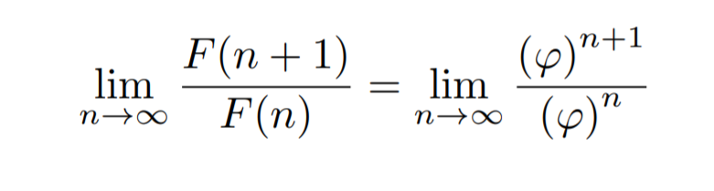 Simplifying the Fibonacci ratio limit