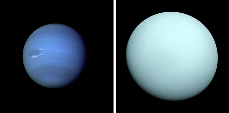 Voyager 2 revealing Uranus and Neptune's features